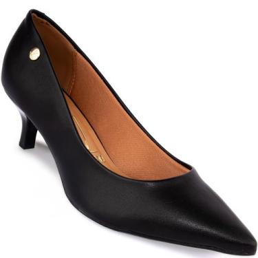 Imagem de Sapato Scarpin Vizzano Salto Baixo Fino Original 1122, Preto, 35