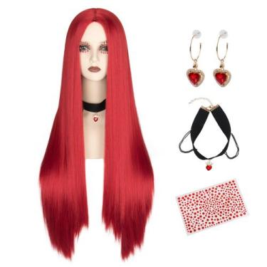 Imagem de Peruca Miss U Hair Long Straight Red Fibra Sintética 90cm - M MISS U H