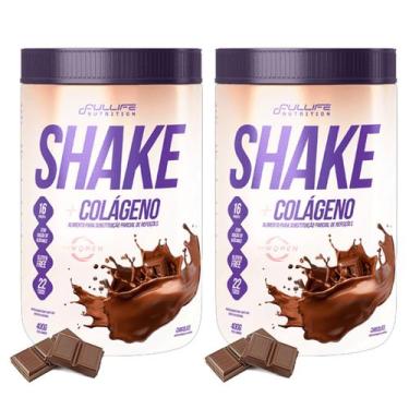 Imagem de Shake Com Colágeno Zero Açúcar Sem Glúten Kit 2 Unidades - Fullife Nut