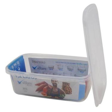 Imagem de Pote Rischioto Volare 1,2L Médio Transparente Comida Alimentos Vasilha