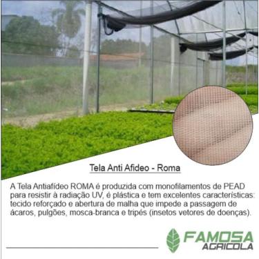 Imagem de Tela Anti afideo 50 mesh medida de  1,50x30 - ROMA