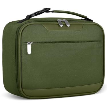 Imagem de Tuwubi Lancheira infantil isolada para crianças pequena lancheira para meninos/meninas lancheira durável para escola, verde 10 latas (6,2 L)