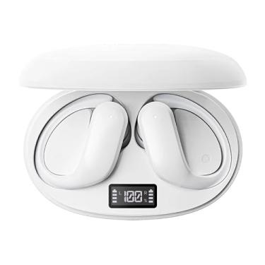 Imagem de Fone de Ouvido LEN0V0 XT55 Esportivo Bluetooth 5.4 Sem Fio TWS À Prova D'água | Som HiFi, Cancelamento de Ruído, Microfone Integrado | LED Display (Branco)