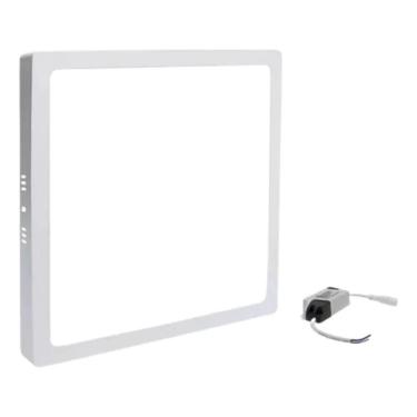 Imagem de 2X Painel Plafon Led 18W Sobrepor Quadrado 6000K Branco