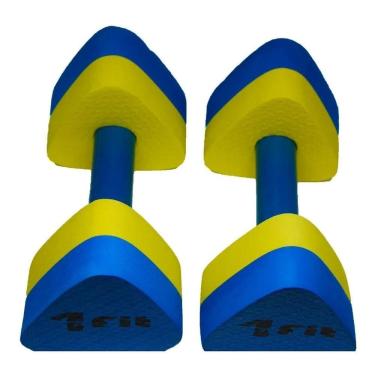 Imagem de 2X Halter Hidroginástica Par De Halteres Eva 1 A 2Kg Equilíb