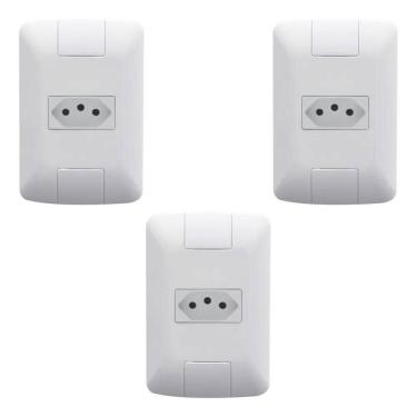 Imagem de 2X Tomadas Simples 20A Tramontina Aria Embutir 20 Amperes 3