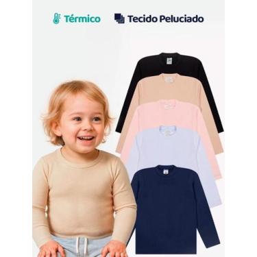 Imagem de Kit 2 Blusas Térmicas Bebê Menina Manga Longa Térmicas Manga longa Inv