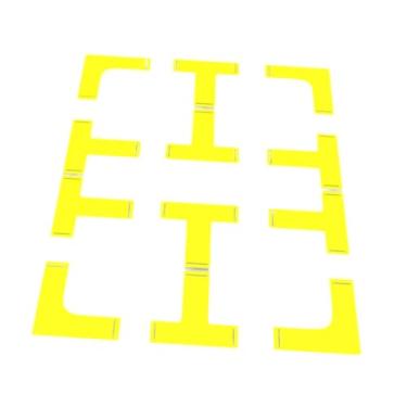 Imagem de KiBcsLic Marcador de de pickleball Crie mini quadras Fácil configuração Marcador de linhas de marco de estádio de linhas de para entrada de, 8 T Shape 4 L Shape