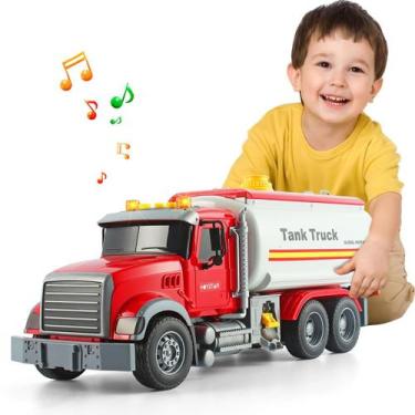 Imagem de Caminhão-tanque de brinquedo CSDCSD Rescue Fire Fire Fire com spray de