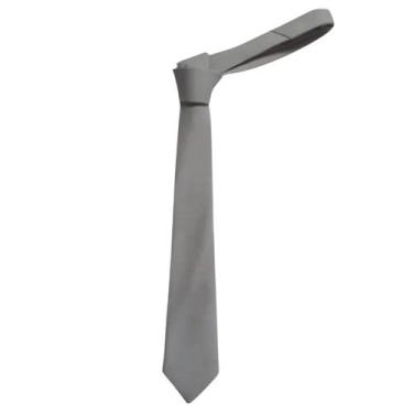 Imagem de Gravata Clássica Fosca Semi Slim Cinza Clara  10 Unidades - R E R GRAV
