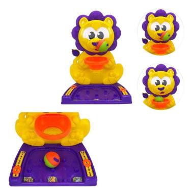 Imagem de Cesta De Basquete Com Bolinha Sonora E Design De Leão