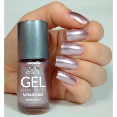 Imagem de Esmalte Metalizado Apaixonada Efeito Gel Bella Brazil 9ml