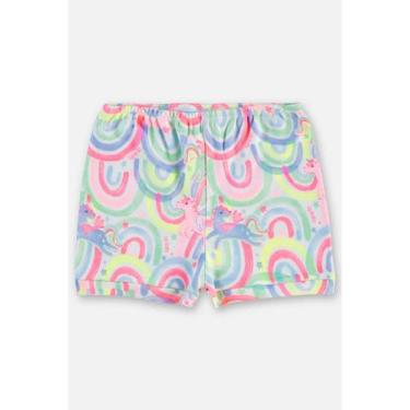 Imagem de Shorts em Suedine para Bebê Menina Up Baby, Branco, RN