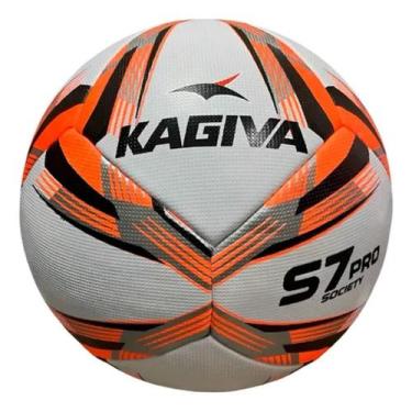 Imagem de Bola Kagiva Society S7 Pro Futebol Profissional, Amarelo, Branco