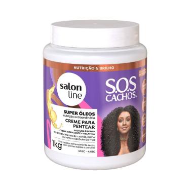 Imagem de Creme Pentear Salon line S.O.S Super Óleos Hidratante com Gelatina 1kg