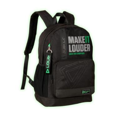 Imagem de Mochila Loud de Costas Infantil Coringa Kids Juvenil Escolar, Preto