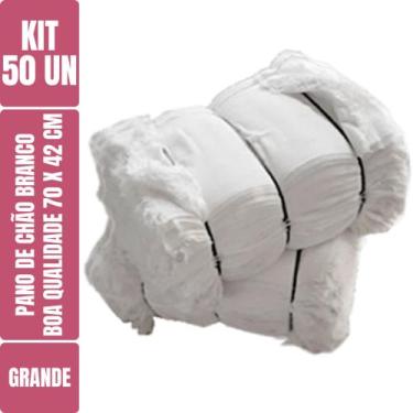 Imagem de Pano De Chão Branco Alvejado 70 X 42 Cm - Neves - Grande - Tipo Saco D