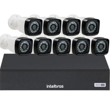 Imagem de Kit Cftv 9 Câmeras Segurança Full Hd Dvr Intelbras mhdx 1116c