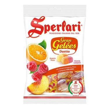 Imagem de Bala Gel Gelatinosas Sabor Laranja/Pêssego/Framboesa Sperlari  175g