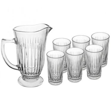 Imagem de Conjunto de Jarra Deli com 6 Copos de Vidro 7 Peças Lyor