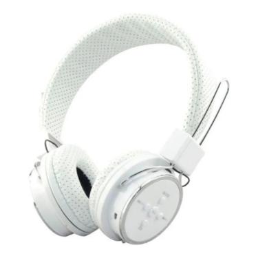 Imagem de Fone De Ouvido Bluetooth Micro Sd Mp3 Rádio Fm Player - Branco