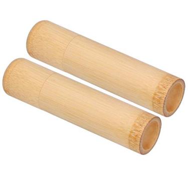 Imagem de Yctze 2PCS Cilindro de Armazenamento de chá de Bambu e Ecologicamente Correto - Especiarias Redondas Portáteis Jar e Caixa de chá, Ideal para, Grãos de café, Nozes e Incenso
