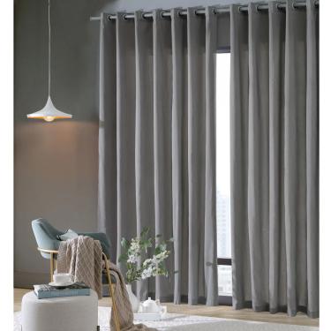 Imagem de Cortina Rústica Bella Janela 2,00m x 1,60m Pantex Cor Cinza