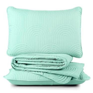 Imagem de Cobre Leito Queen Dupla Face Riviera Micropercal 200 Fios Verde - 3 Pe