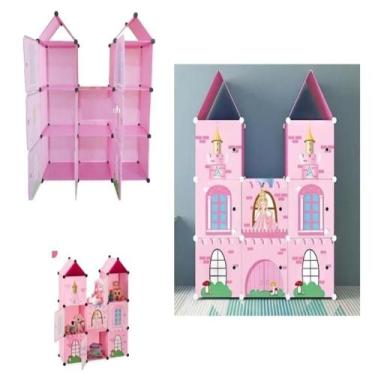 Imagem de Guarda roupa infantil armario modular organizador princesas - Multicoi