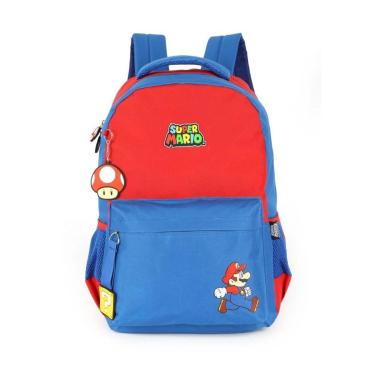 Imagem de Mochila de Costas Escolar Infantil Juvenil Super Mario-Unissex