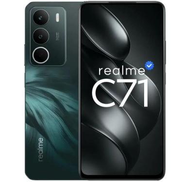 Imagem de Smartphone Realme C71, 128GB, 4GB RAM, Android 15, Tela 6,6 120Hz, Câm
