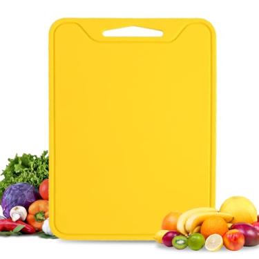 Imagem de JESRYTOUR Tábuas de corte de silicone para cozinha 29 x 21 cm, tapete de corte flexível livre de BPA para carne, legumes, frutas, tábuas de corte para cozinha, lavável na lava-louças