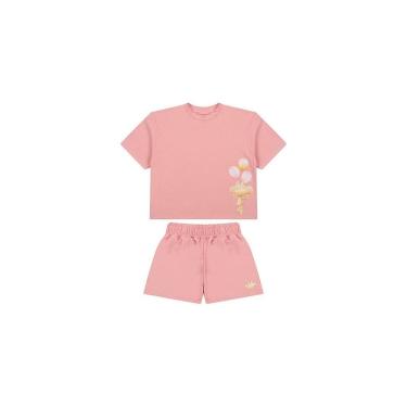 Imagem de Conjunto Curto Lilica Ripilica Blusa e Short Fun Kids Rosa