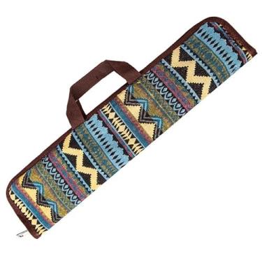 Imagem de IEUDNS Bolsa Organizadora para Garfos de Churrasco, Porta-utensílios para Assar, Estojo para Transporte de Acessórios Domésticos, Organizador de Espetos para, Segure 5 Garfos