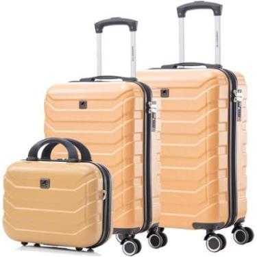 Imagem de Kit Mala De Bordo P + frasqueira + malas de 10kg e + uma de 8kg Allabard-Unissex