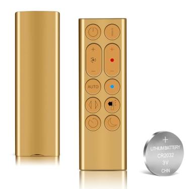 Imagem de WDZP Novo controle remoto de substituição adequado para Dyson HP04 HP05 HP06 HP2 De-NOx Pure Hot +Cool Ventilador de aquecedor de purificador de ar (somente para ouro, com bateria)