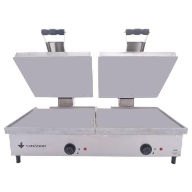 Imagem de Chapa Sanduicheira Elétrica Conjugada Venâncio 90 cm 2 Prensas 110V SCE90A2P-110