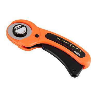 Imagem de Cutter Rotativo de 45 Mm, Alça de Liga de Aço de Liga de Aço Cortador de Tecido Rotativo Cortador de Rolagem para Recortes de Recortes de Tecido de Corte de Cortes Precisos de