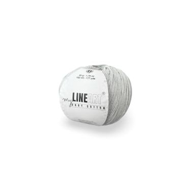 Imagem de MyLineArt Fio de algodão para bebê, 55% algodão 45% acrílico, fino (2) para crochê e tricô 50 g (50 g) / 177 jardas (162 m), fio macio, fio Amigurumi