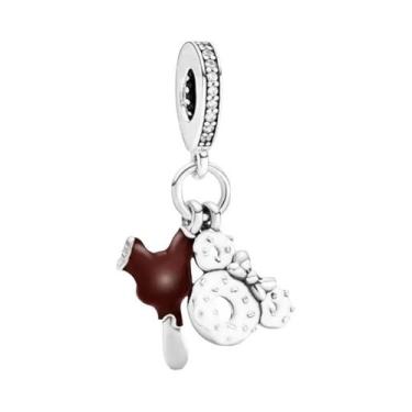 Imagem de Charm De Prata Esterlina 925 Da Disney Para Pulseira Mickey Minnie, Be