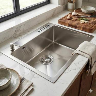 Imagem de Cuba Cozinha 60x46x20cm Inox 304 Artizan - Welle