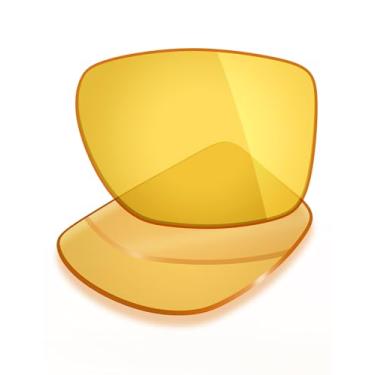 Imagem de Mryok Lentes de reposição UV400 para óculos Oakley Chamfer Squared OX8143 54 mm, HD Polarized, proteção UV, resistente a impactos e ajuste perfeito - Amarelo HD