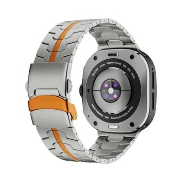 Imagem de Pulseira De Aço Inoxidável Para Samsung Galaxy Watch Ultra 47mm, Faixa