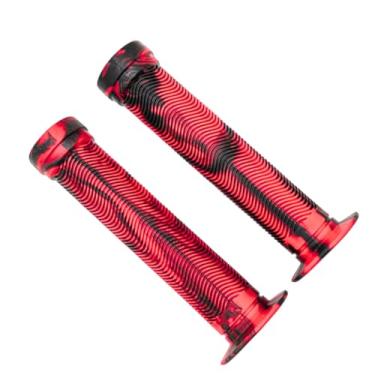Imagem de Par De Manoplas Punho Luva Gios 150mm Bicicleta Bike Bmx Freeride Mtb Mesclado Cores (Vermelho/Preto)