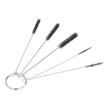 Imagem de Phefop Conjunto de Escovas para Garrafas, Ferramenta de Limpeza de Tubo de Ensaio de Nylon para Locais de Difícil Acesso, 5 Tamanhos para Canudos, Copos, Máquinas de café (2/2,5/3/4/5)