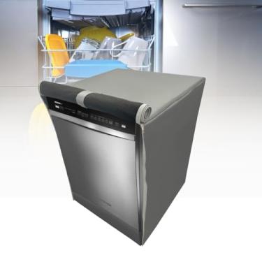 Imagem de CAPA LAVA LOUÇAS BRASTEMP 12 SERVIÇOS IMPERMEÁVEL (CINZA)