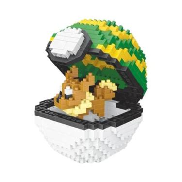 Imagem de Novo 20 estilos poke bola blocos pequenas partículas mini construção m