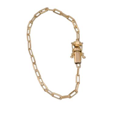 Imagem de Pulseira Cart Fecho Lateral Pusera Moeda Antiga Estilosa 4Mm