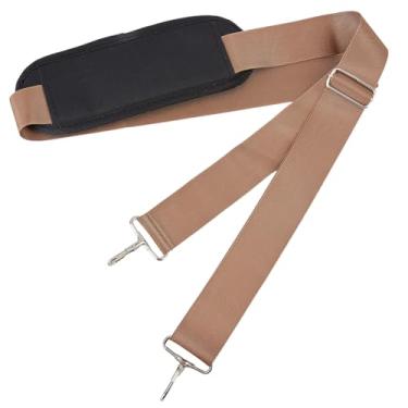 Imagem de GORGECRAFT Alça de ombro com enchimento espesso de 156 cm, alça de ombro de substituição universal para laptop, alças ajustáveis com fivelas para pasta transversal, bolsa mensageiro, mala, bolsa de