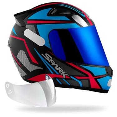 Imagem de Capacete Ebf Spider Tiffany C/Narigueira + Viseira Iridium 2.2mm (58)